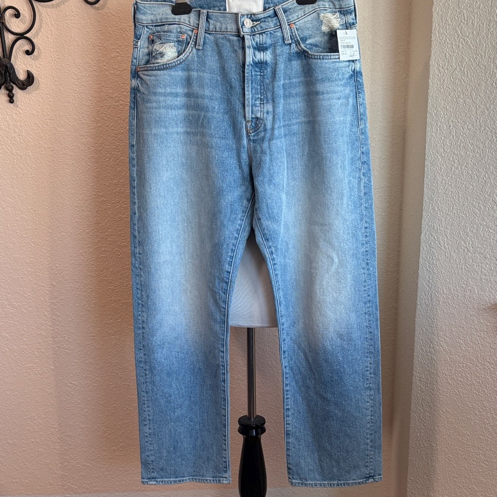MOTHER unisex Classic Blue Straight Jeans Sz 28